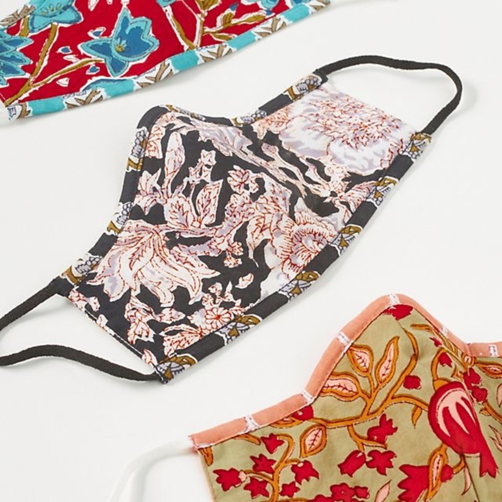 NWT Anthropologie Reversible Face Masks 3 Pack - Picture 4 of 5
